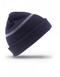 RESULT WINTER ESSENTIALS RC33J Junior Thinsulate™ Woolly Ski Hat With Reflective Band-Navy