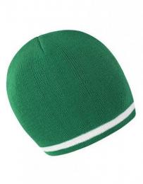 RESULT WINTER ESSENTIALS RC368 National Beanie-Kelly Green/White
