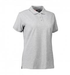 Damska koszulka polo ze stretchem ID 0527-Grey melange