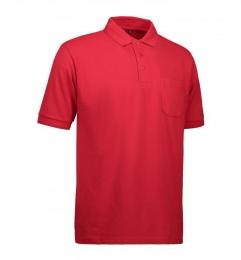 Męska koszulka polo PRO WEAR kieszonka 0320-Red