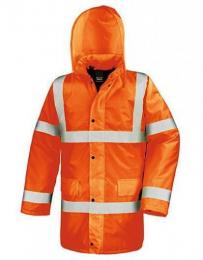 RESULT SAFE-GUARD RT218X High Vis Motorway Coat-Fluorescent Orange