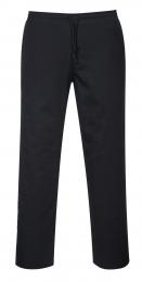 Lekkie spodnie kucharskie PORTWEST Drawstring C070-Black Short
