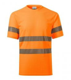 T-shirt unisex RIMECK HV Dry 1V8-fluorescencyjny pomarańczowy