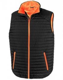 RESULT GENUINE RECYCLED RT239 Recycled Thermoquilt Gilet-Black/Orange