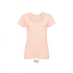 Klasyczna koszulka damska SOL'S METROPOLITAN-Creamy pink