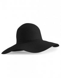 BEECHFIELD B740 Marbella Wide-Brimmed Sun Hat-Black