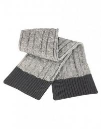RESULT WINTER ESSENTIALS RC373 Shades Of Grey Knitted Scarf-Grey