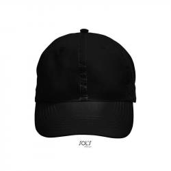 6-panelowa czapka z daszkiem SOL'S METEOR-Black