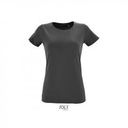Klasyczna koszulka damska SOL'S REGENT FIT WOMEN-Dark grey