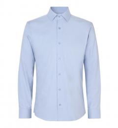 Męska koszula easy care SS Hybrid Shirt slim S51-Light blue