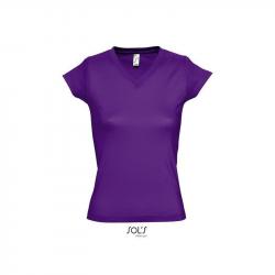Damska koszulka V-neck SOL'S MOON-Dark purple
