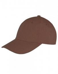 RESULT HEADWEAR RH81 Memphis Brushed Cotton Low Profile Cap-Chocolate Brown