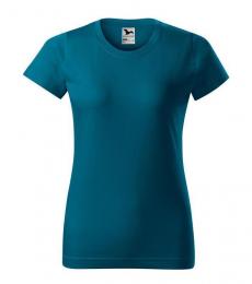 Damski t-shirt koszulka MALFINI Basic 134-petrol blue
