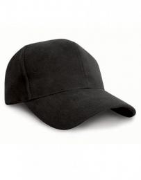 RESULT HEADWEAR RH25 Pro-Style Heavy Cotton Cap-Black