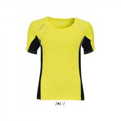Damska koszulka sportowa SOL'S SYDNEY WOMEN-Neon yellow