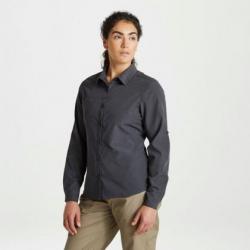 Craghoppers Expert Womens Kiwi Long Sleeved Shirt-Carbon Grey