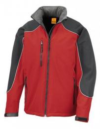 RESULT WORK-GUARD RT118 Hooded Soft Shell Jacket-Red/Black