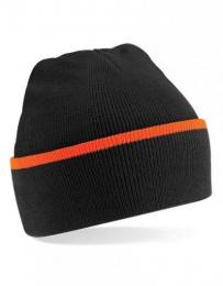 BEECHFIELD B471 Teamwear Beanie-Black/Orange