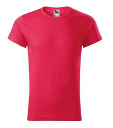 Koszulka męska MALFINI Fusion 163-czerwony melanż