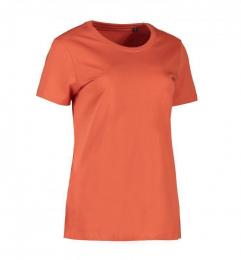 Damski t-shirt ekologiczny ID 0553-Coral