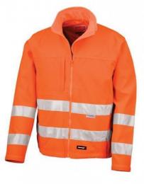RESULT SAFE-GUARD RT117 High Vis Soft Shell Jacket-Fluorescent Orange