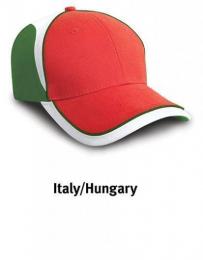 RESULT HEADWEAR RH62 National Cap-Italy Red/Green/White