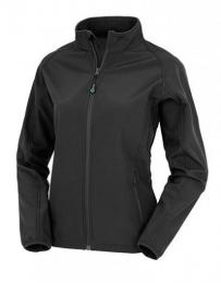 RESULT GENUINE RECYCLED RT901F Women´s Recycled 2-Layer Printable Softshell Jacket-Black