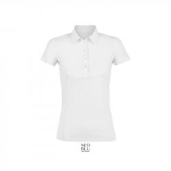 Damska koszulka polo premium NEOBLU OSCAR WOMEN-Optic white