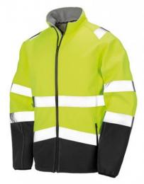RESULT SAFE-GUARD RT450 Printable Safety Softshell Jacket-Fluorescent Yellow/Black
