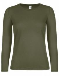 B&C Women´s T-Shirt #E150 Long Sleeve– Urban Khaki