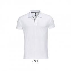 Męska koszulka polo premium SOL'S PATRIOT-White / Black