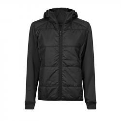 TEE JAYS Women´s Hybrid-Stretch Hooded Jacket TJ9113-Black/Black