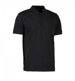 Męska koszulka polo ekologiczna ID 0586-Black