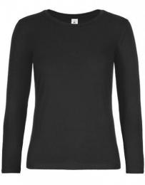 B&C Women´s T-Shirt #E190 Long Sleeve– Black