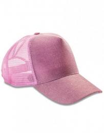 RESULT HEADWEAR RH090 New York Sparkle Cap-Baby Pink