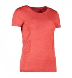 Damski t-shirt bezszwowy GEYSER G11020-Red melange