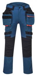 Robocze spodnie stretch z kieszeniami kaburowymi PORTWEST DX4 DX440-Metro Blue