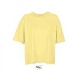 Damski t-shirt oversize SOL'S BOXY WOMEN-Light yellow
