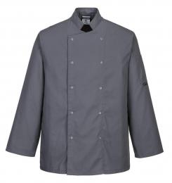 Bluza kucharska na guziki PORTWEST Suffolk C833-Slate Grey