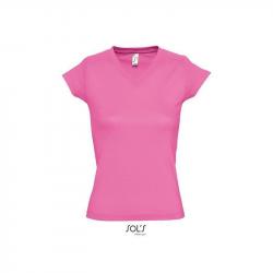 Damska koszulka V-neck SOL'S MOON-Orchid pink