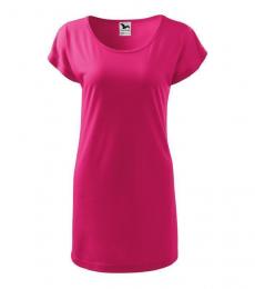 Koszulka/sukienka damska MALFINI Love 123-czerwień purpurowa