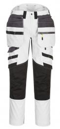 Robocze spodnie stretch z kieszeniami kaburowymi PORTWEST DX4 DX440-White/Grey