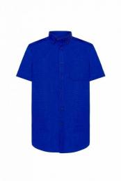 Męska koszula z krótkim rękawem JHK SHA POPSS-Royal blue