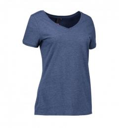 T-shirt damski ID CORE V-neck 0543-Blue melange