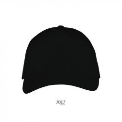 5-panelowa czapka z daszkiem SOL'S LONG BEACH-Black