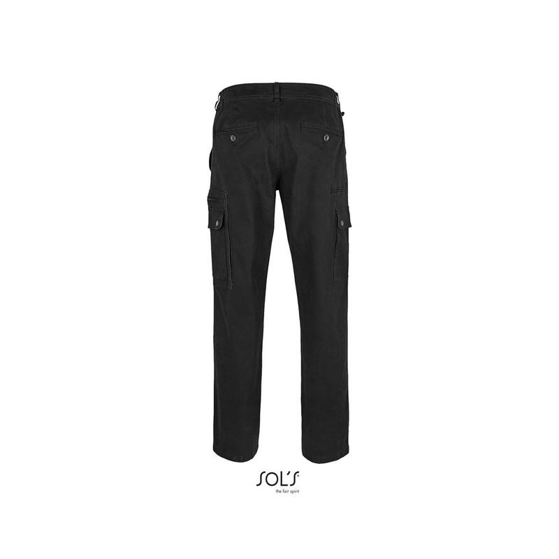 Męskie spodnie stretch SOL'S DOCKER-Black