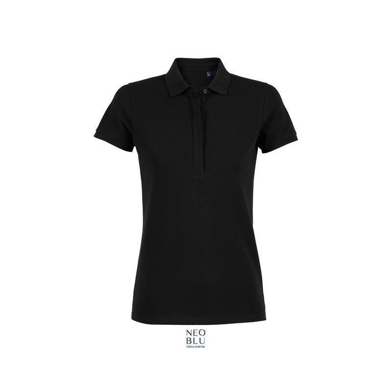 Damska koszulka polo premium NEOBLU OWEN WOMEN-Deep black