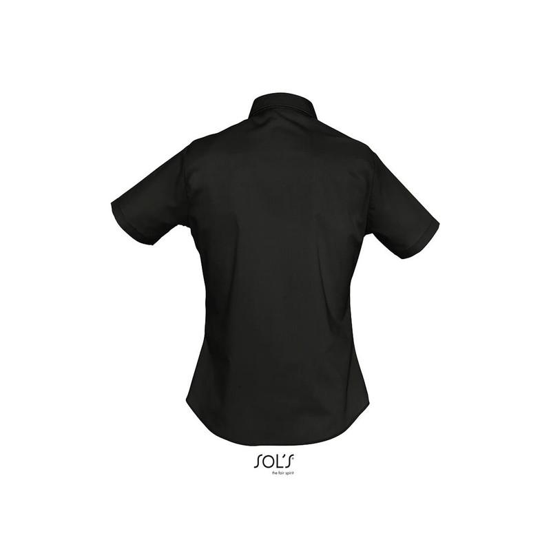 Damska koszula z krótkim rękawem SOL'S ESCAPE-Black