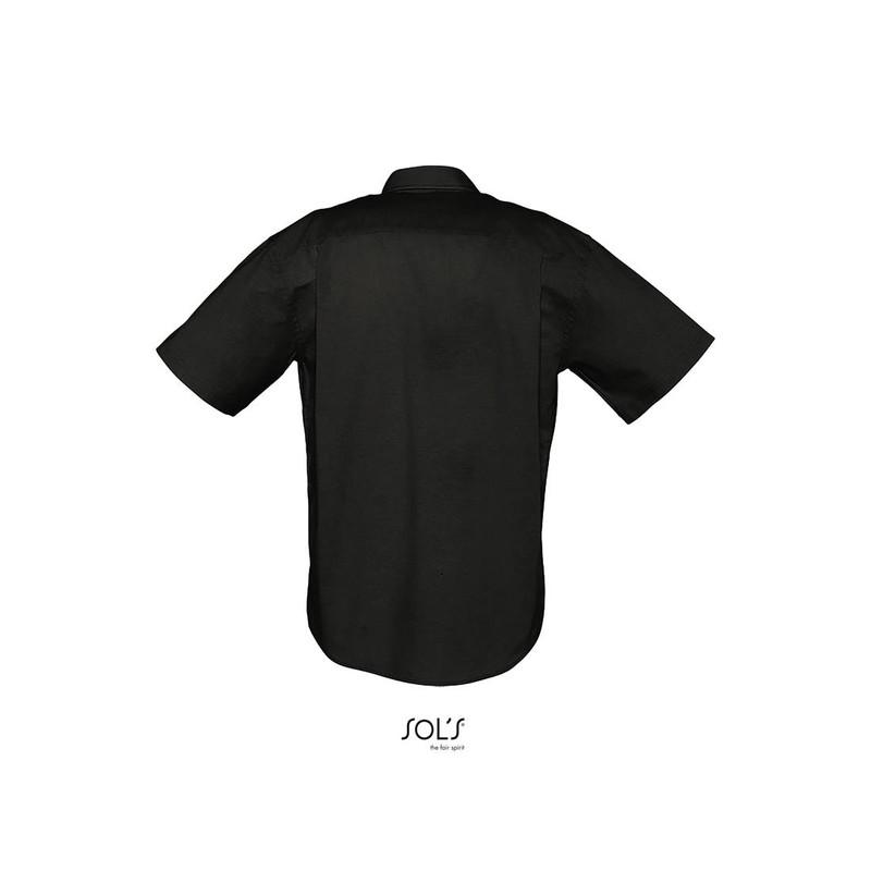 Męska koszula z krótkim rękawem SOL'S BRISBANE-Black