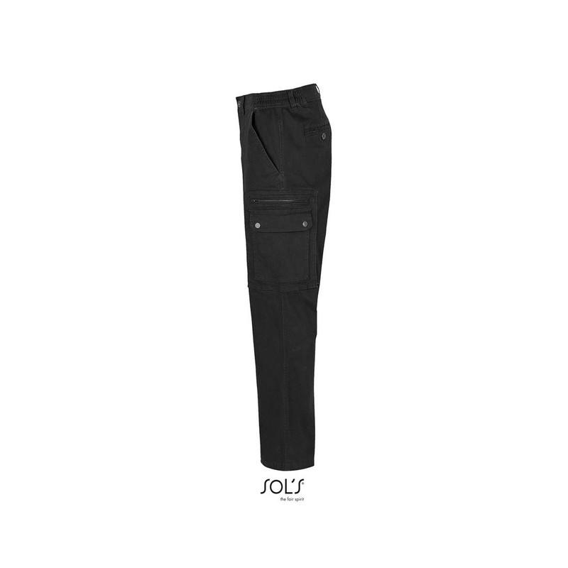 Męskie spodnie stretch SOL'S DOCKER-Black